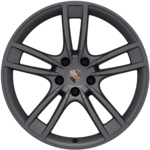 21-inch Cayenne Turbo Design wheels in Vesuvius Grey