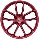 22 英寸焰红涂漆 GT Design 车轮