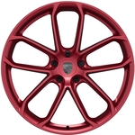 22 英寸焰红涂漆 GT Design 车轮