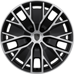 Rodas de 20 polegadas no design Aero da Taycan Turbo S.