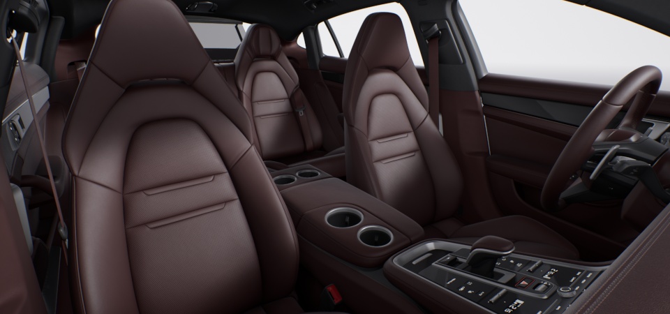 Leather interior in Marsala, smooth-finish leather