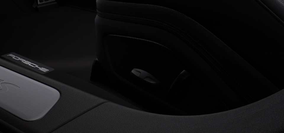 Seat consoles in leather (front and rear)