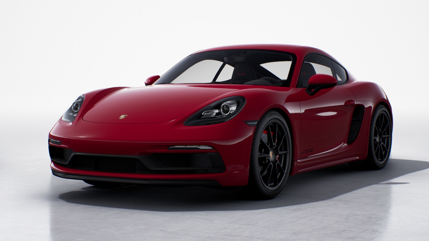 20-inch 718 Sport wheels painted in Satin Black