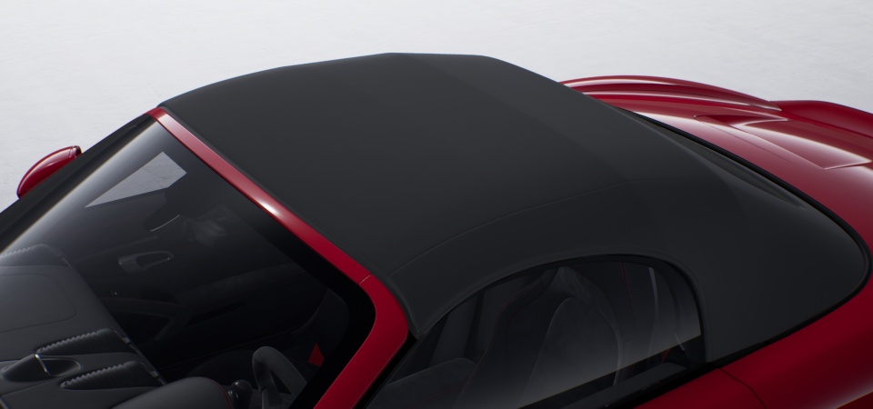 Convertible soft top, Black
