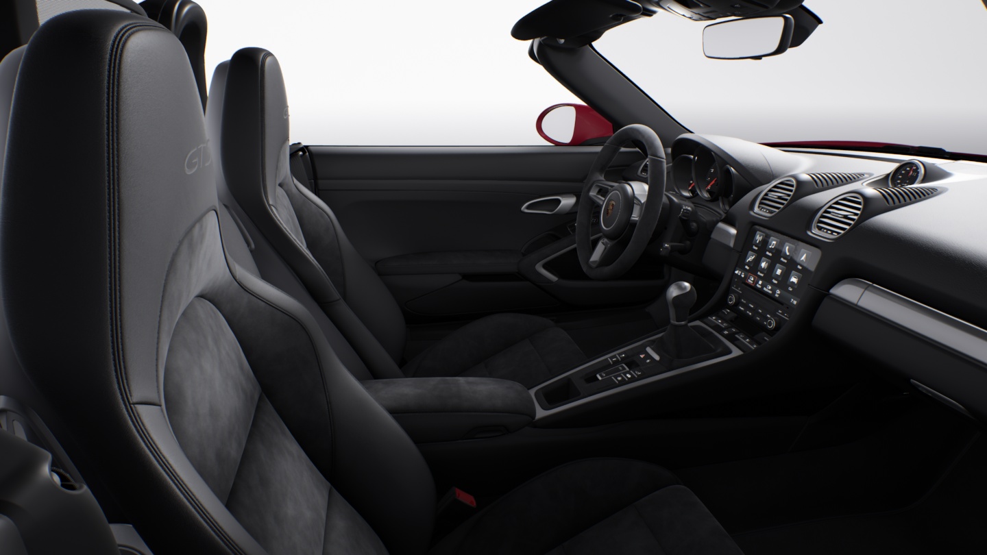 Standard interior in Black with Race-Tex