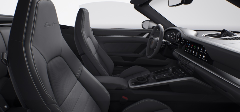 Leather interior, Slate Grey (stitching Crayon)