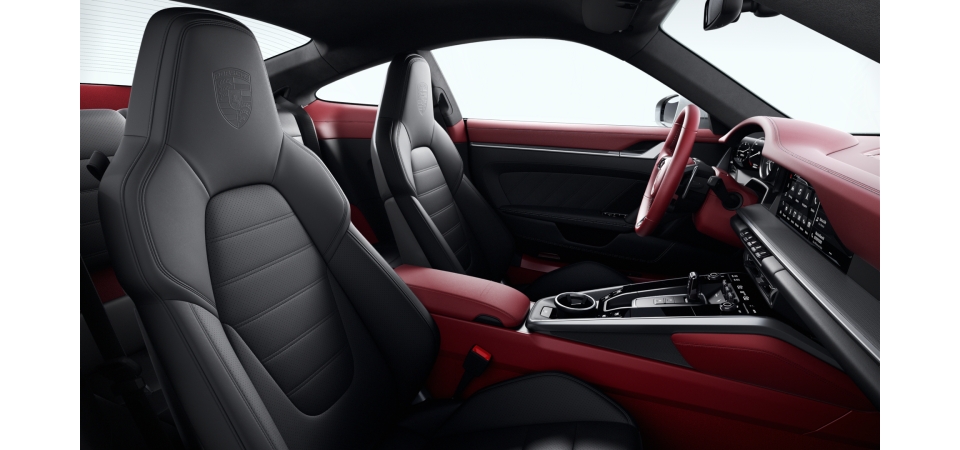 Leather Interior Exclusive Manufaktur (two-tone), Bordeaux Red and Choice of leather colour