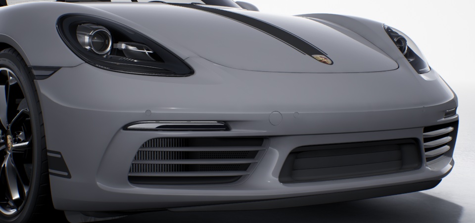 Front air intake slats painted