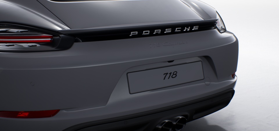 Model designation painted in exterior colour
