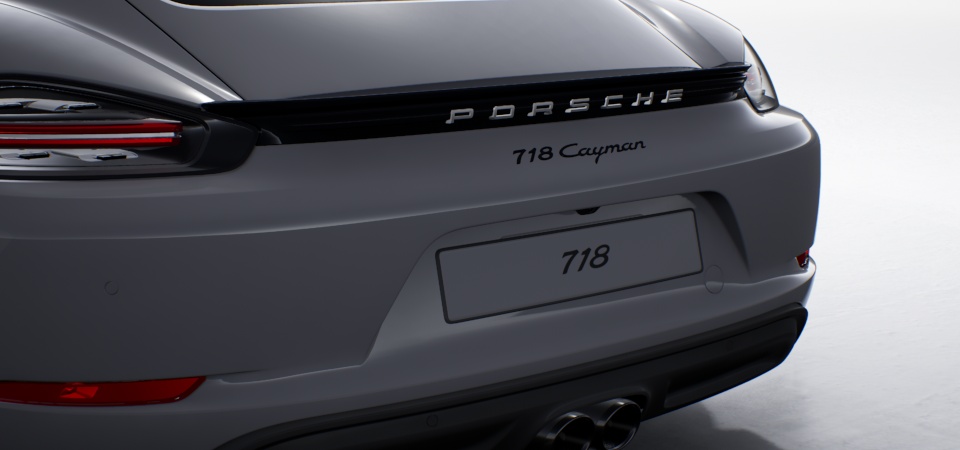 Rear wing painted in Black (high-gloss)