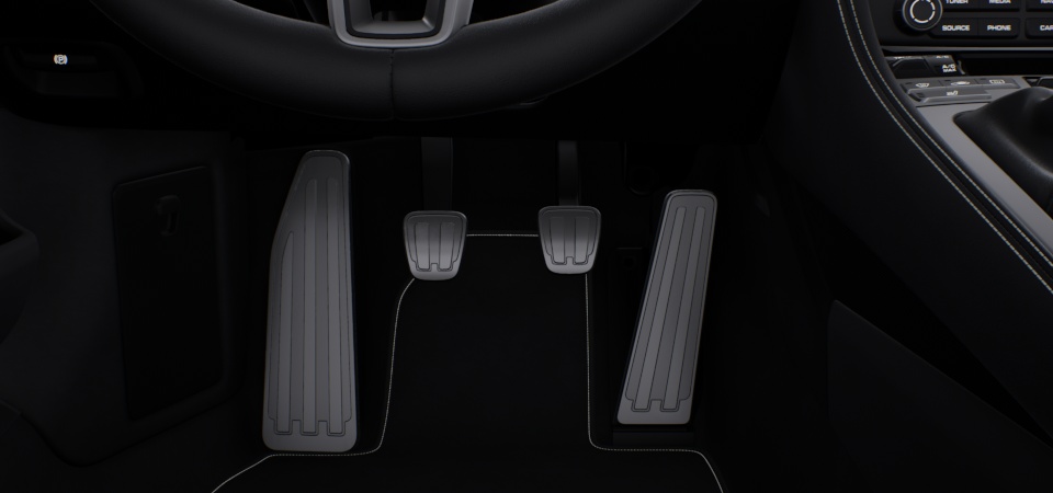 Pedals and footrest aluminium