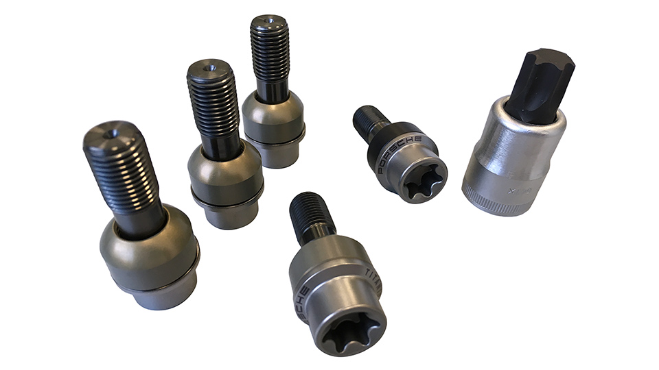Titanium wheel bolts