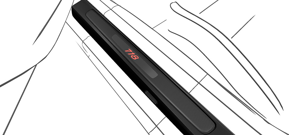 Bespoke door sill guards carbon, illuminated