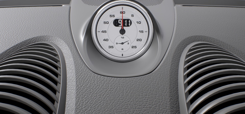 Sport Chrono stopwatch instrument dial white