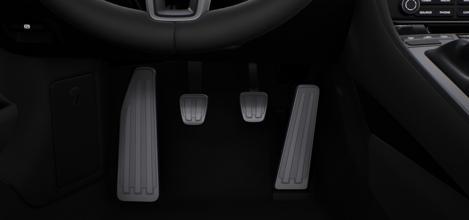 Pedals and footrest aluminium