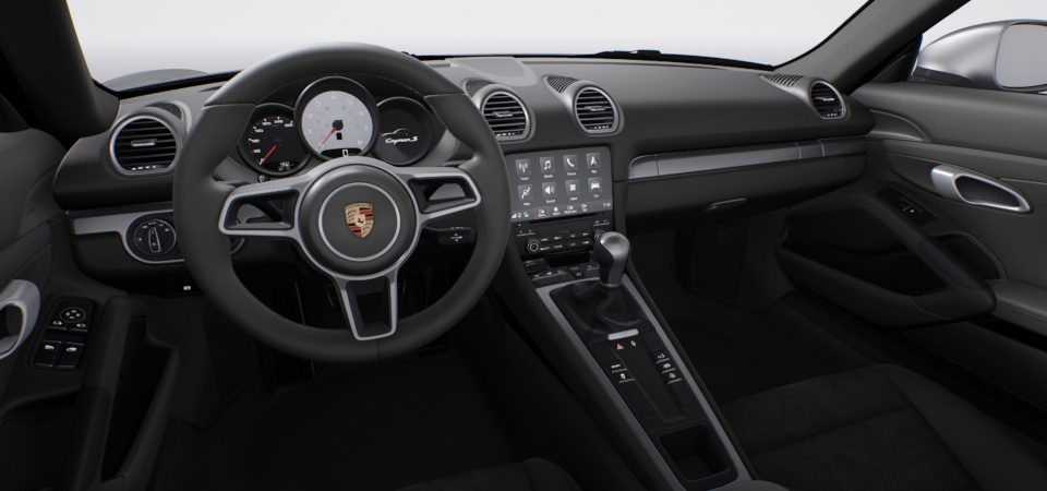 Brushed aluminium interior package