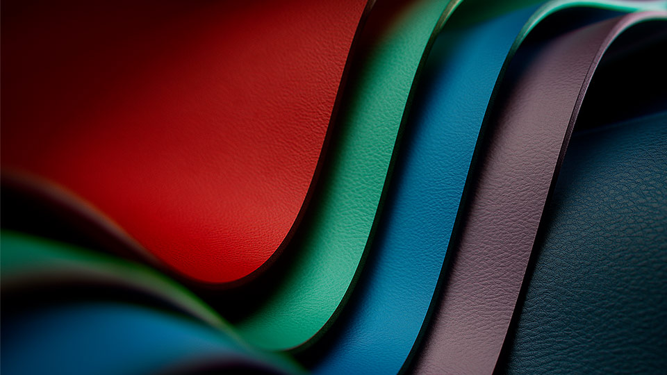 Colour selection leather