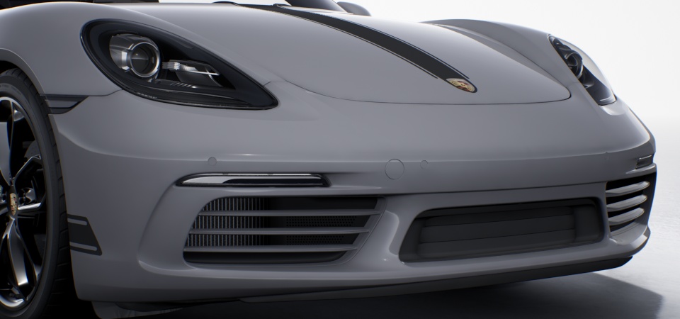 Front air intake slats painted