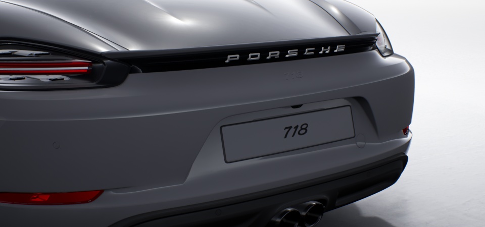 '718' logo painted in exterior colour