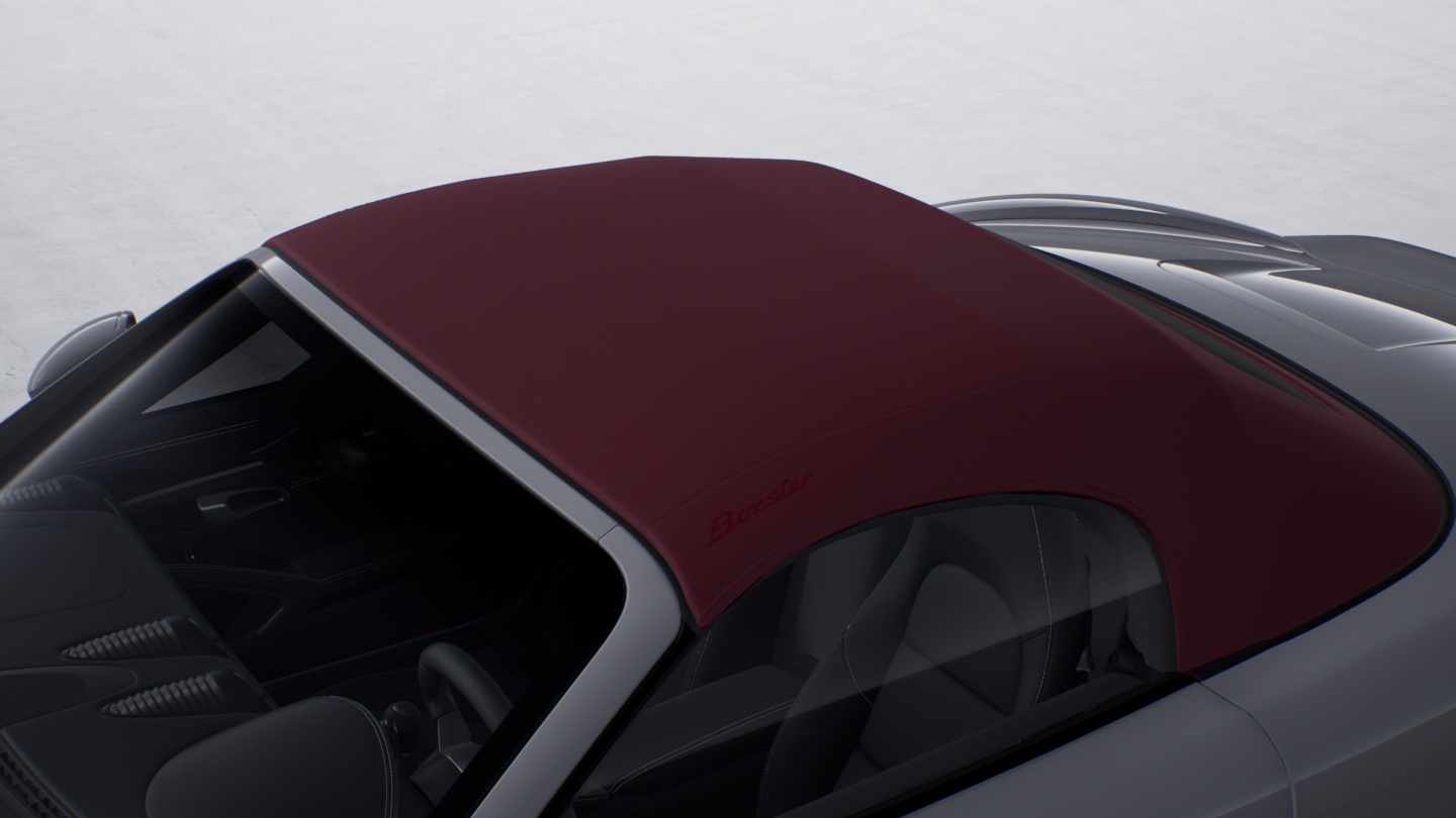 Convertible soft top, Red incl. embossment