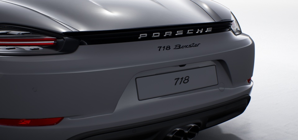 Rear wing painted in Black (high-gloss)