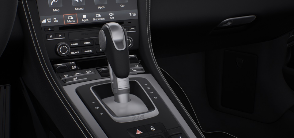 PDK gear selector brushed aluminium