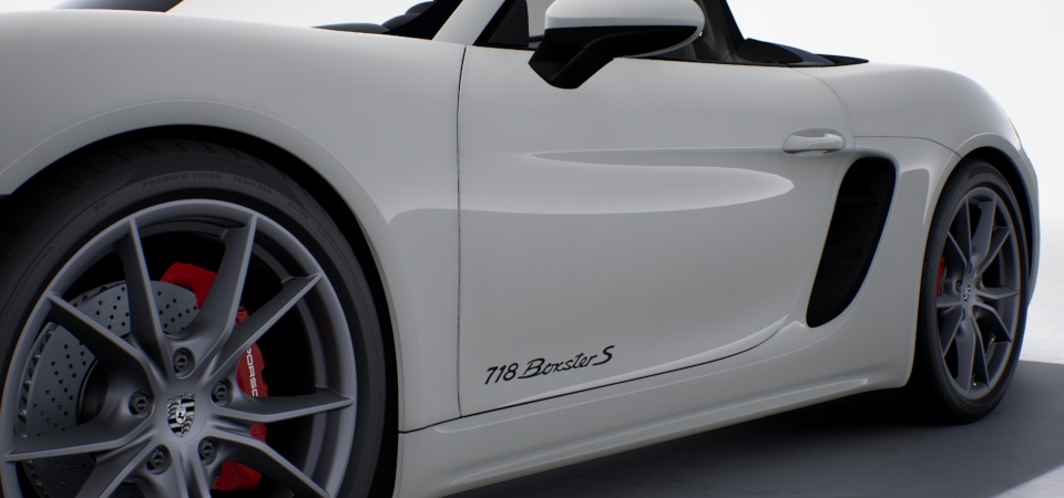 Model designation on doors black