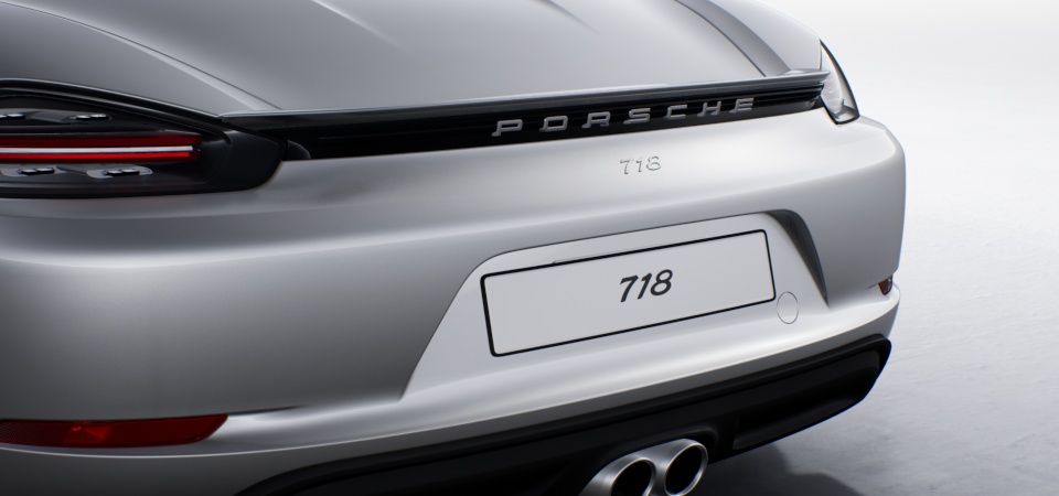'718' logo painted in exterior colour