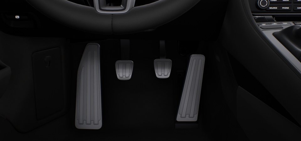 Pedals and footrest aluminium