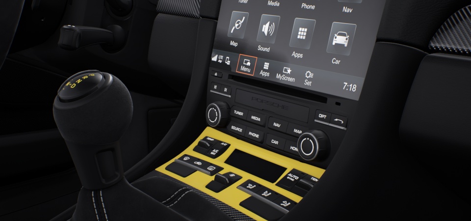 Climate control panel painted
