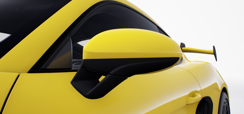 Window triangle trims carbon