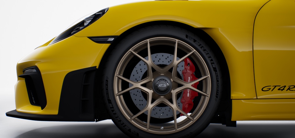 Wheels painted in Satin Neodyme