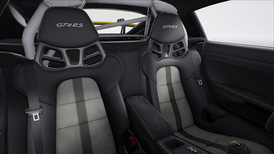 Roll cage in satin Arctic Grey