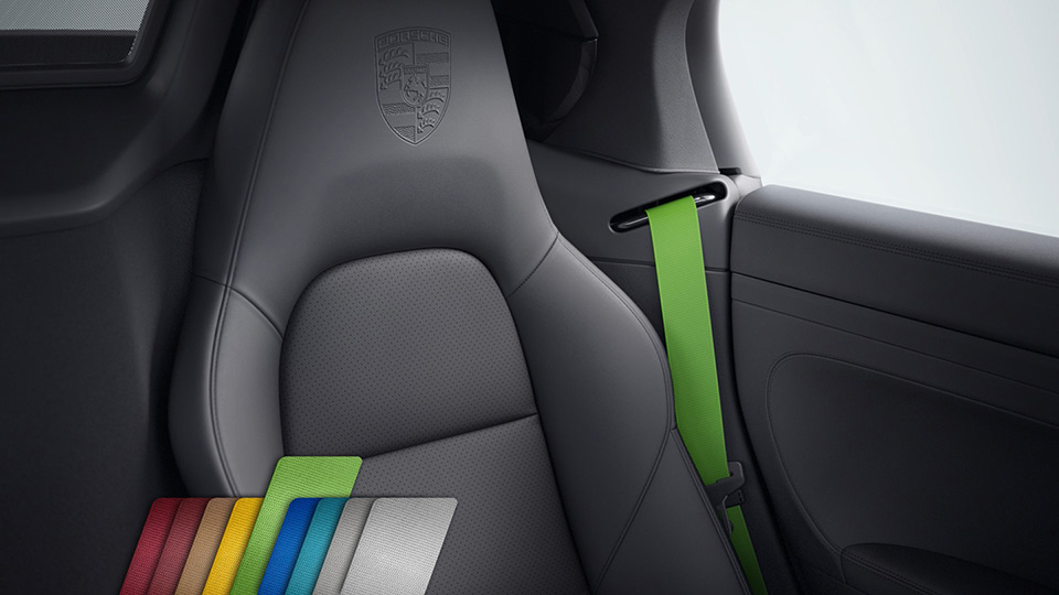 Seat belts lizard green