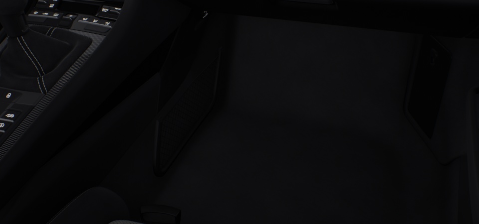 Passenger footwell storage net