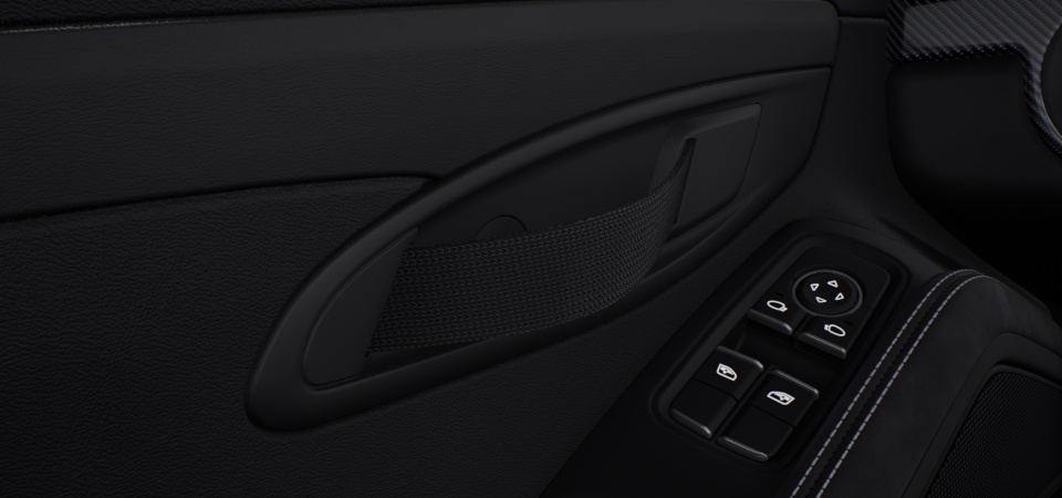 Door pull loops black