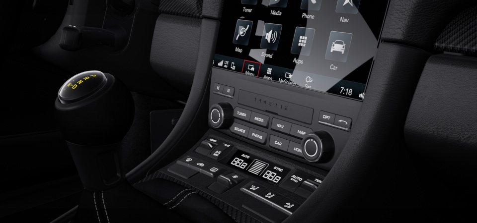 Climate control panel leather