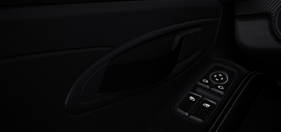 Door pull loops black