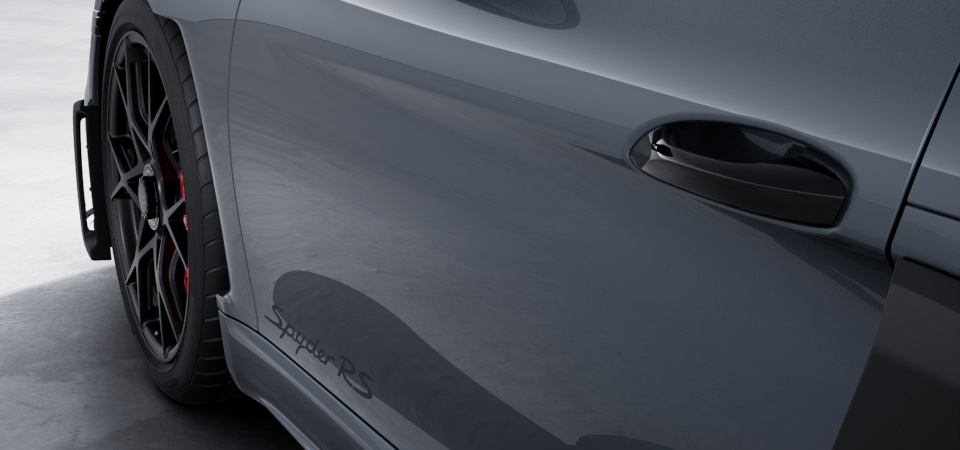 Door release levers painted in Black (high-gloss)