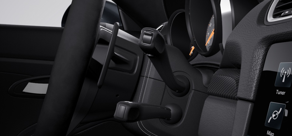 Steering column casing leather
