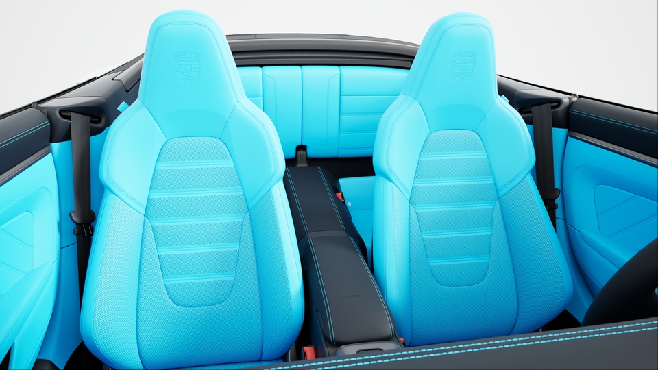 Leather Interior Exclusive Manufaktur (two-tone), Dark Night Blue and Choice of leather colour