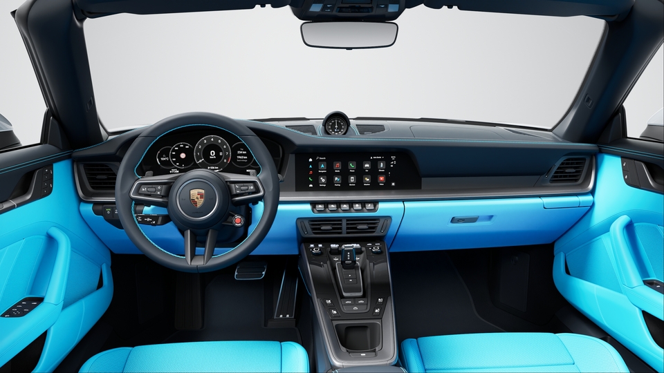 Leather Interior Exclusive Manufaktur (two-tone), Dark Night Blue and Choice of leather colour