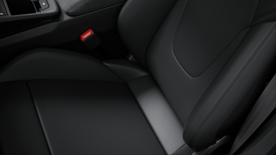 Race-Tex interior package with extensive items in leather, seat centres leather