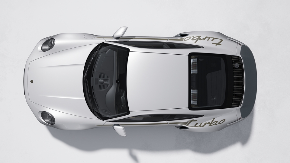 ‘50 years turbo’ decorative side logo