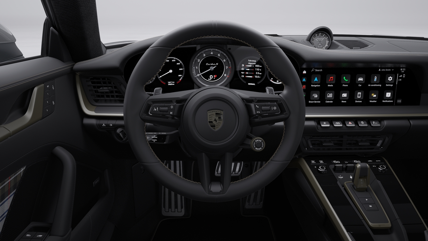 Heated GT Sports Steering Wheel Leather