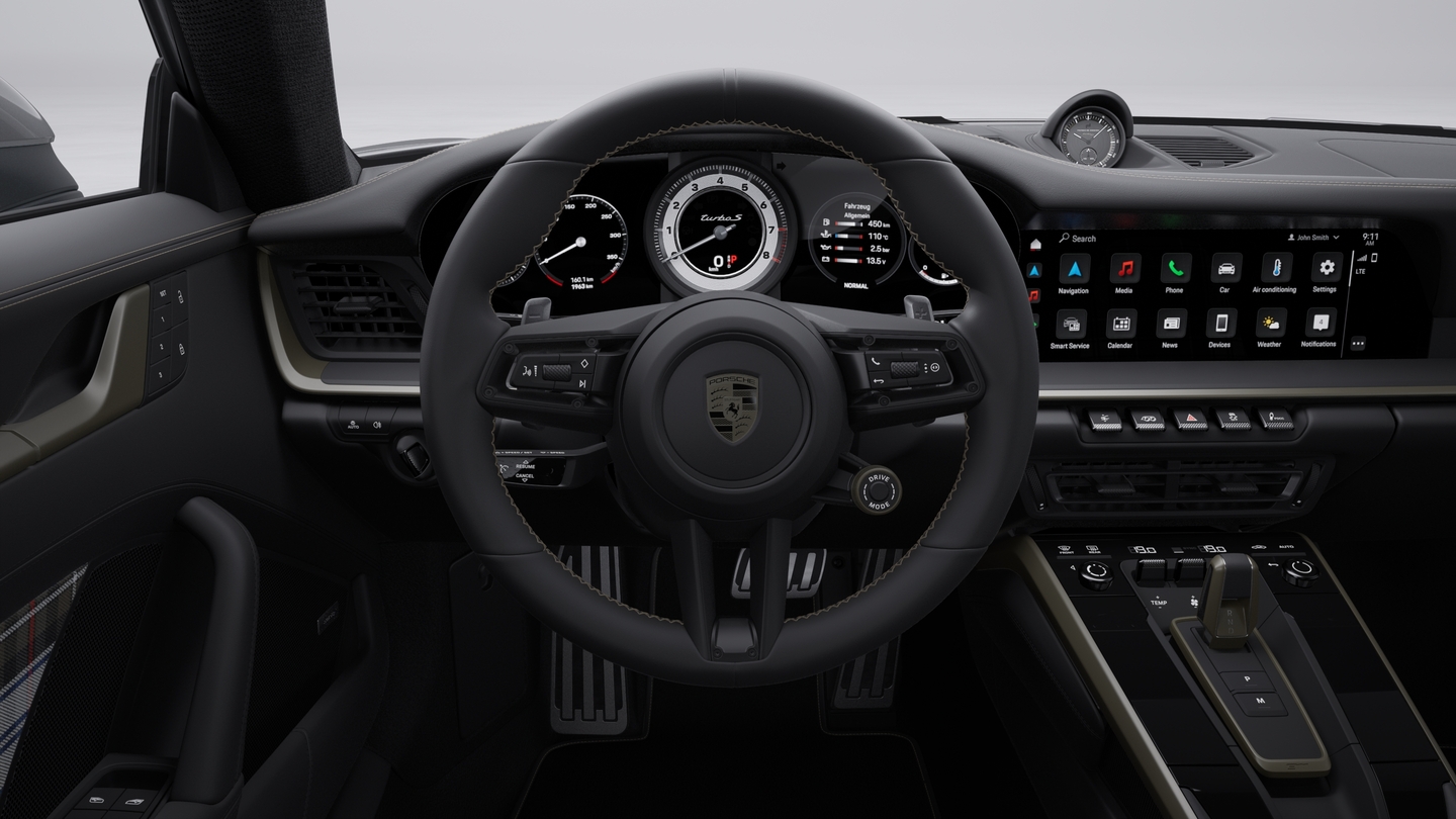 Central Tachometer in White