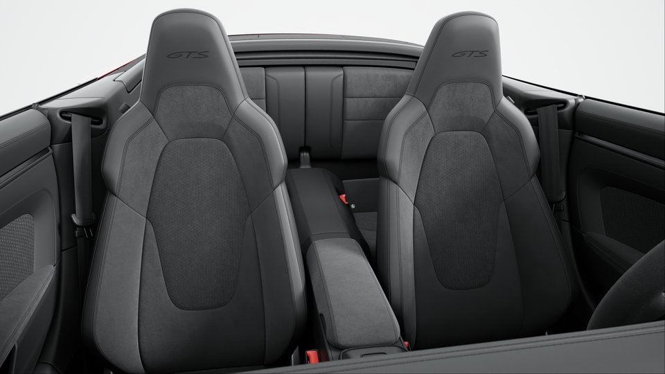 Race-Tex interior package with extensive items in leather