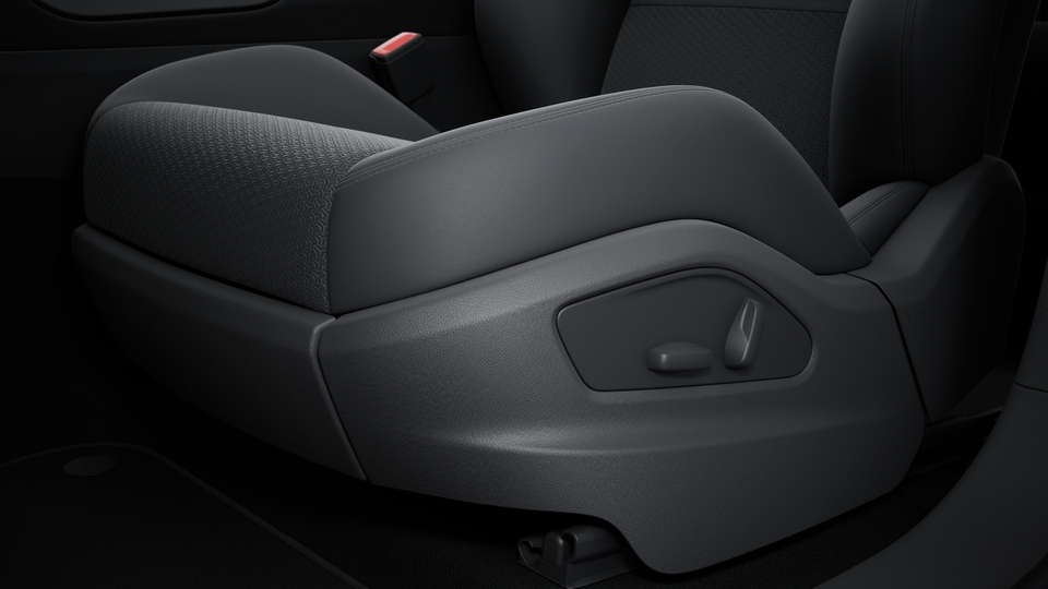 GTS sports seats front with integrated headrests (8-way, electric) and seat centre in Race-Tex