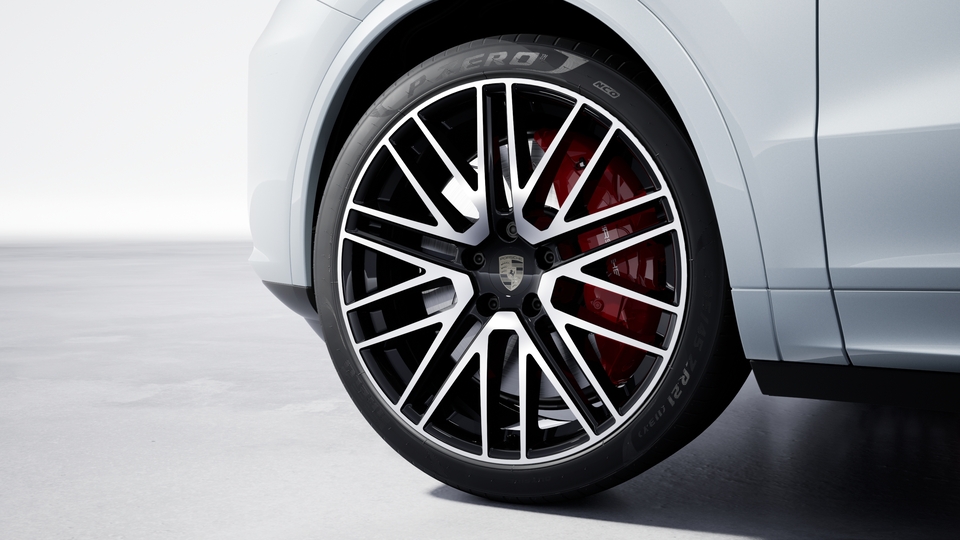 22-inch 911 Turbo Design wheel with wheel arch extensions in exterior colour