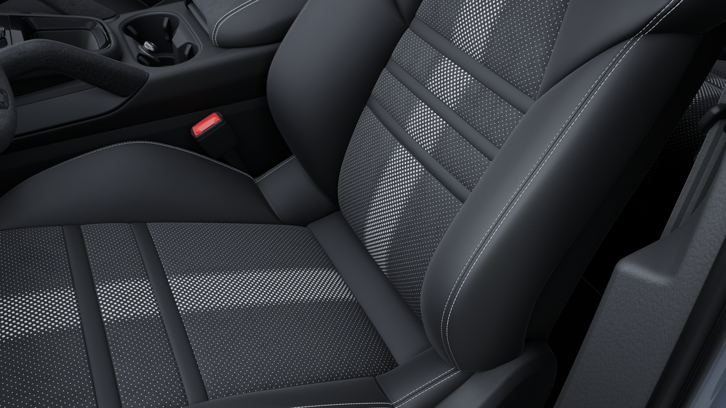 Sports seats front (8-way, electric) with integrated headrests